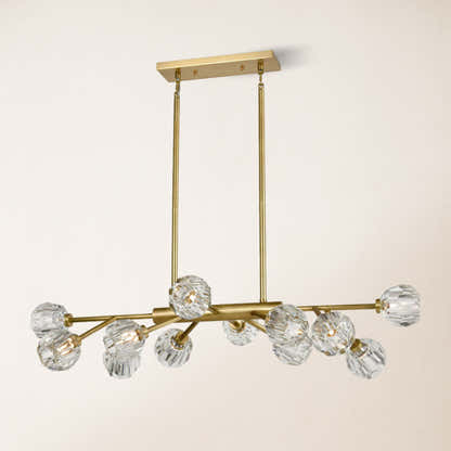 Parisian Crystal Linear Chandelier 122 cm L