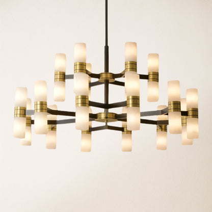Moral Alabaster Round chandelier 94cm D