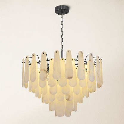 Caldera Alabaster Round Chandelier 80cm