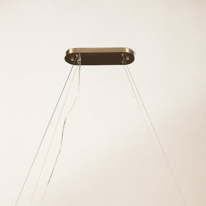 Sawyer Alabaster Rectangle Chandelier 137cm L