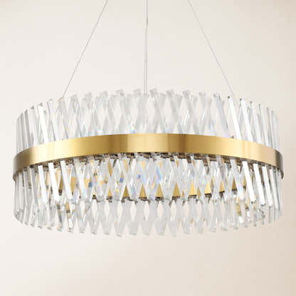 Vetro Prism Crystal Round Chandelier 80cm D