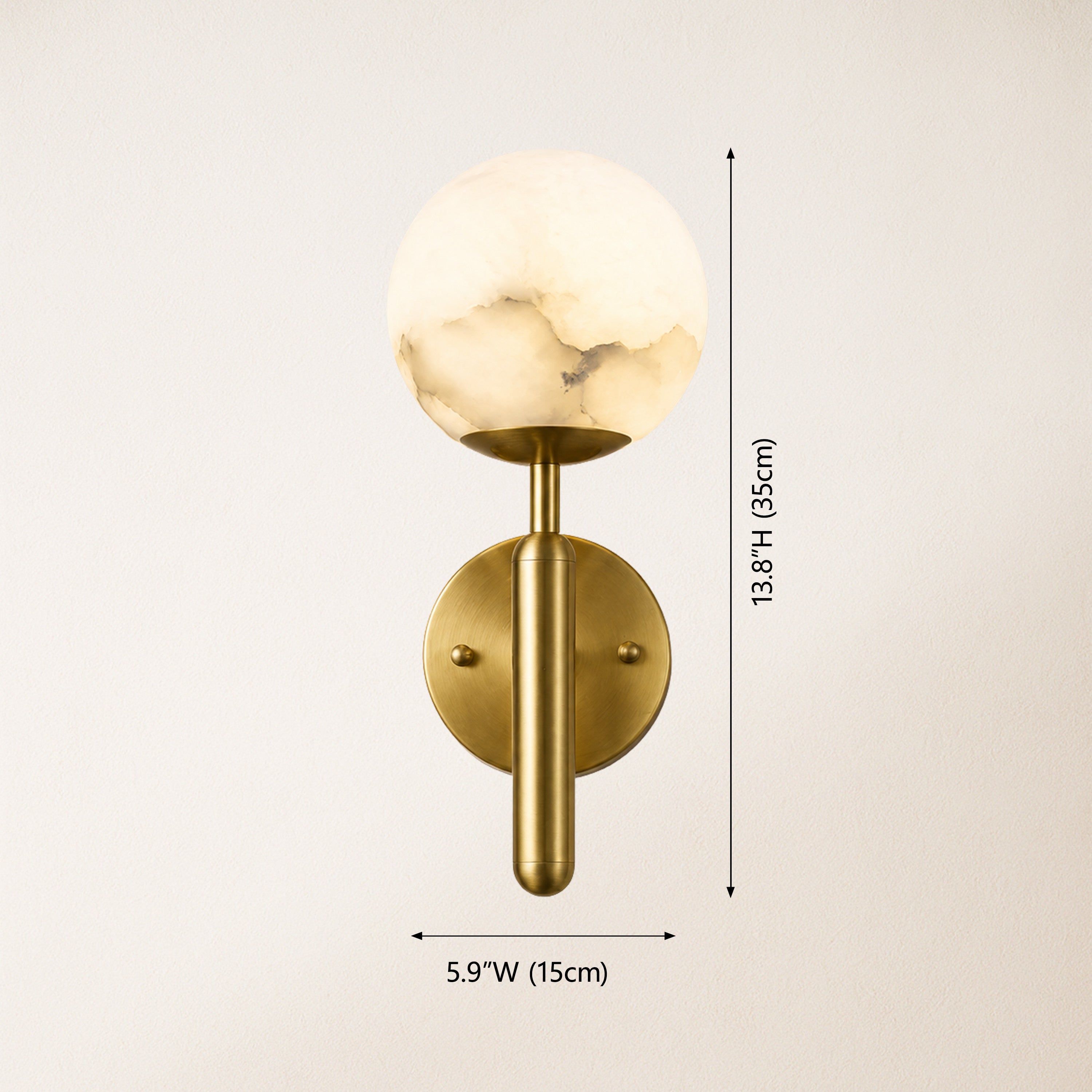 Vellura Alabaster Wall Sconce