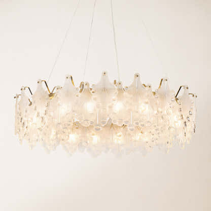 Veliora Layered Glass Chandelier
