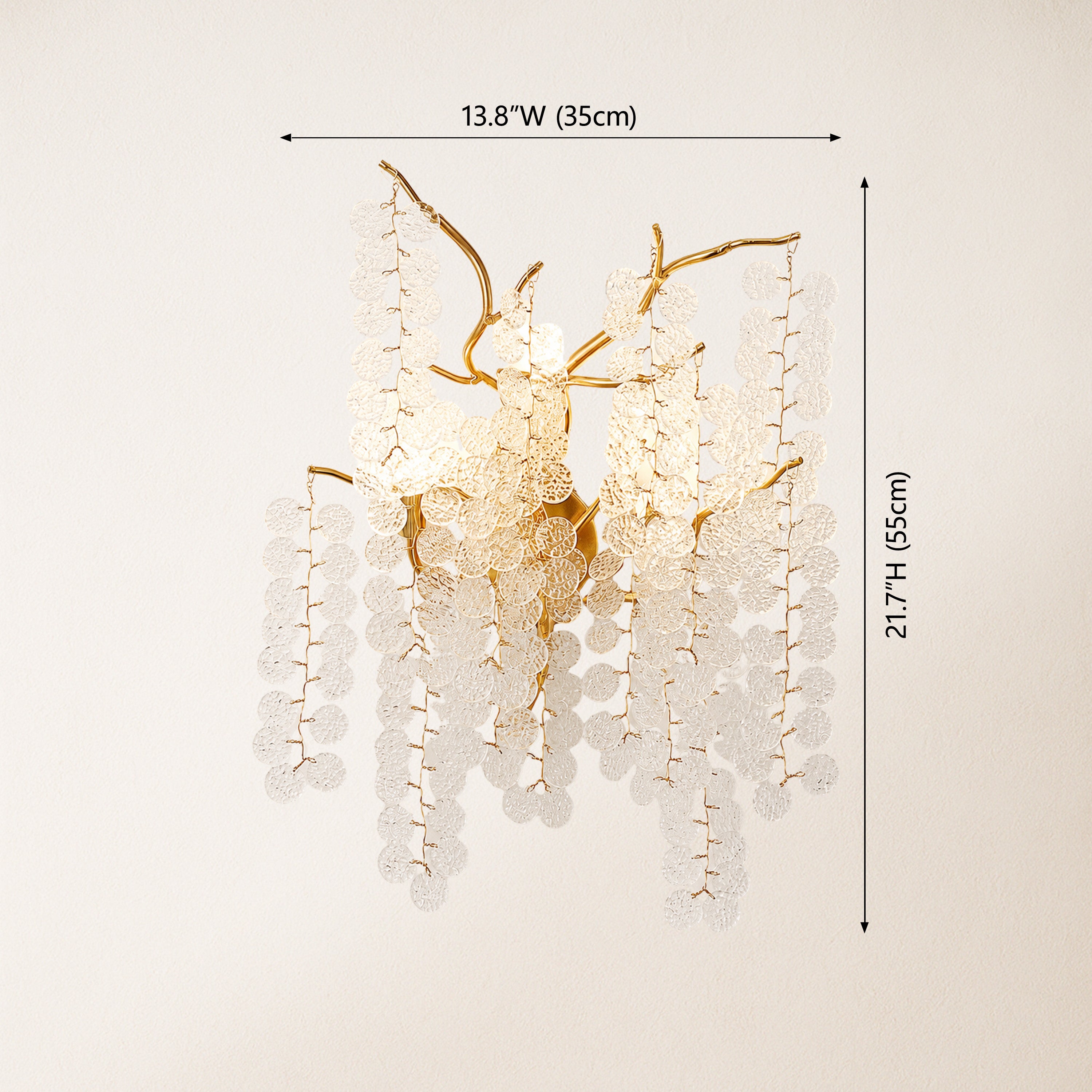 Shiro Noda Crystal Wall Lamp