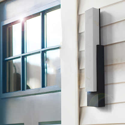 Obsidian Imitation Marble Shade Outdoor Wall Light