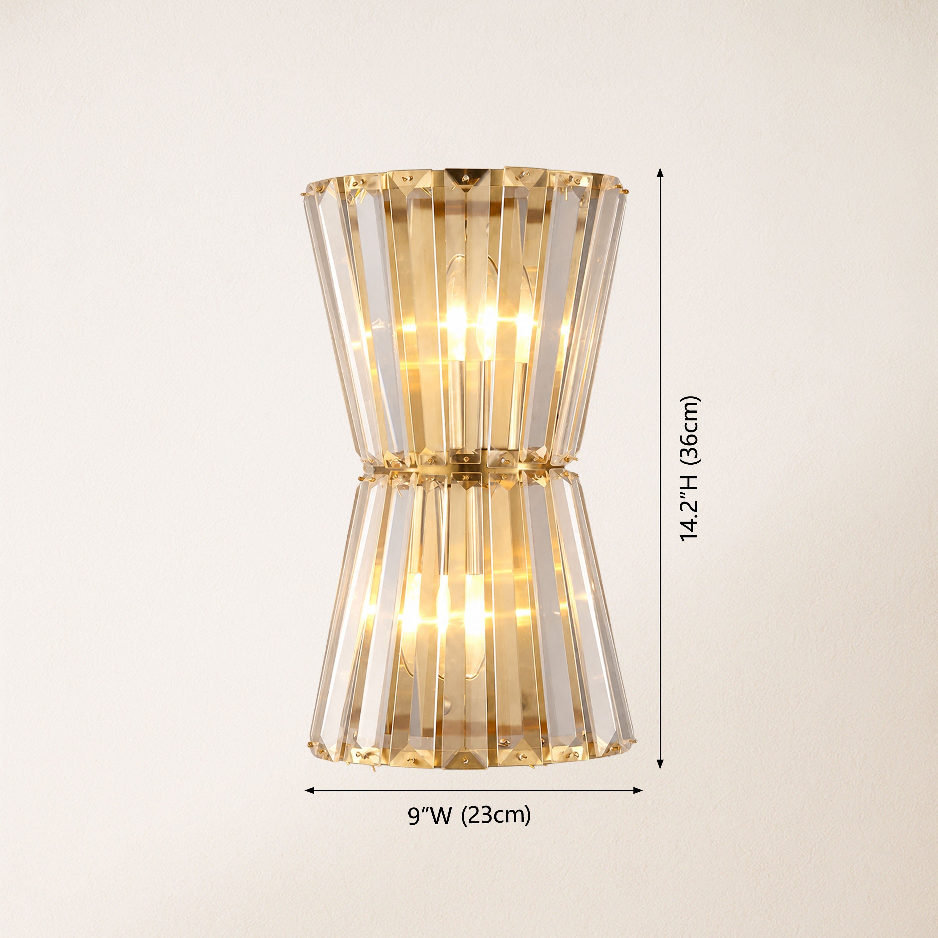 Lyrsolara Crystal Wall Sconce