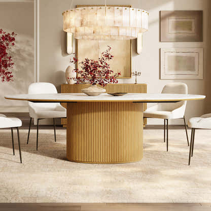 Marley Sintered Stone Dining Table 213cm