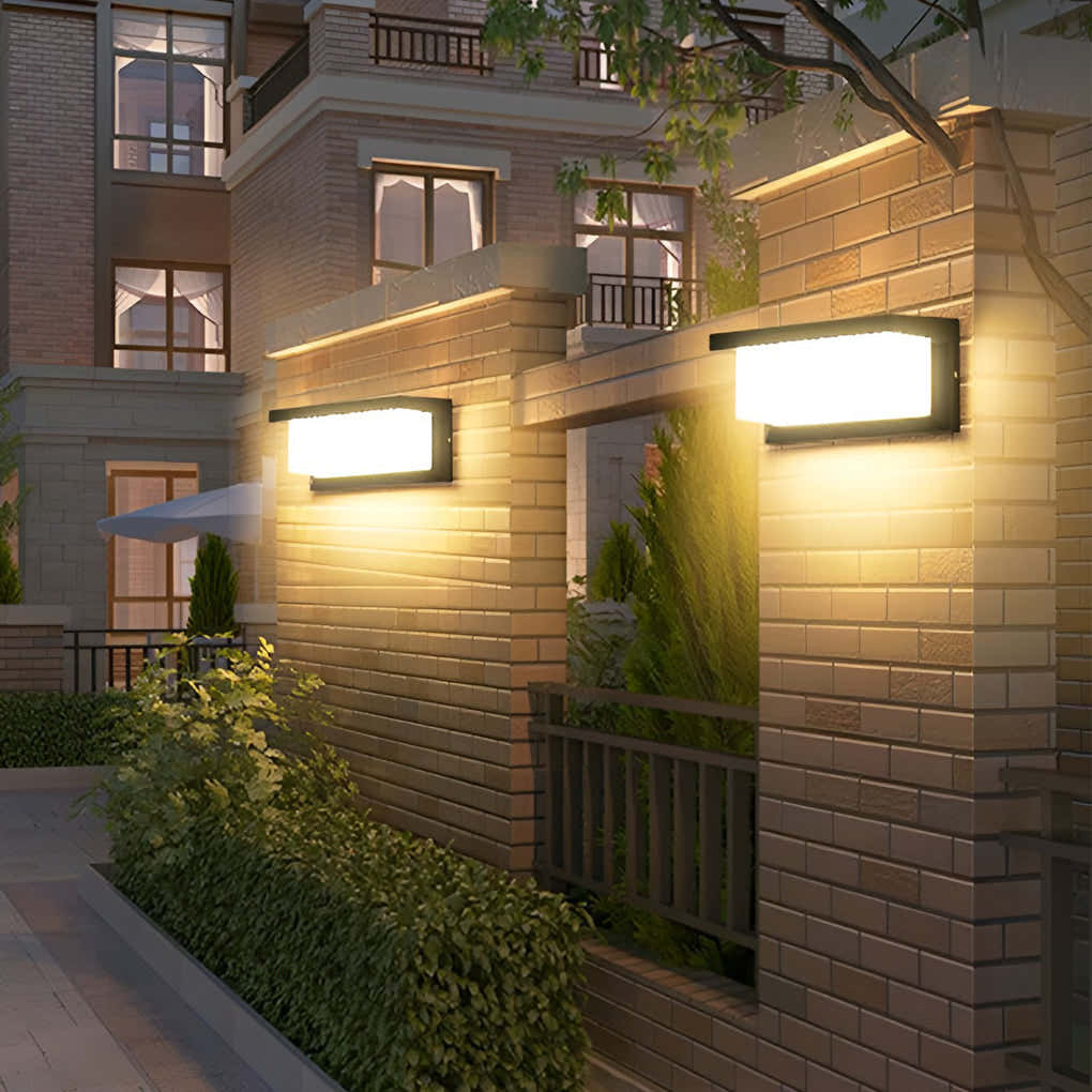 Rayform Rectangle Light Control Outdoor Wall Light