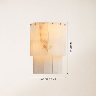 Nivara Alabaster Tiered Wall Sconce