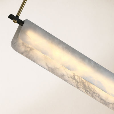 Seranova Alabaster Dining Linear Chandelier