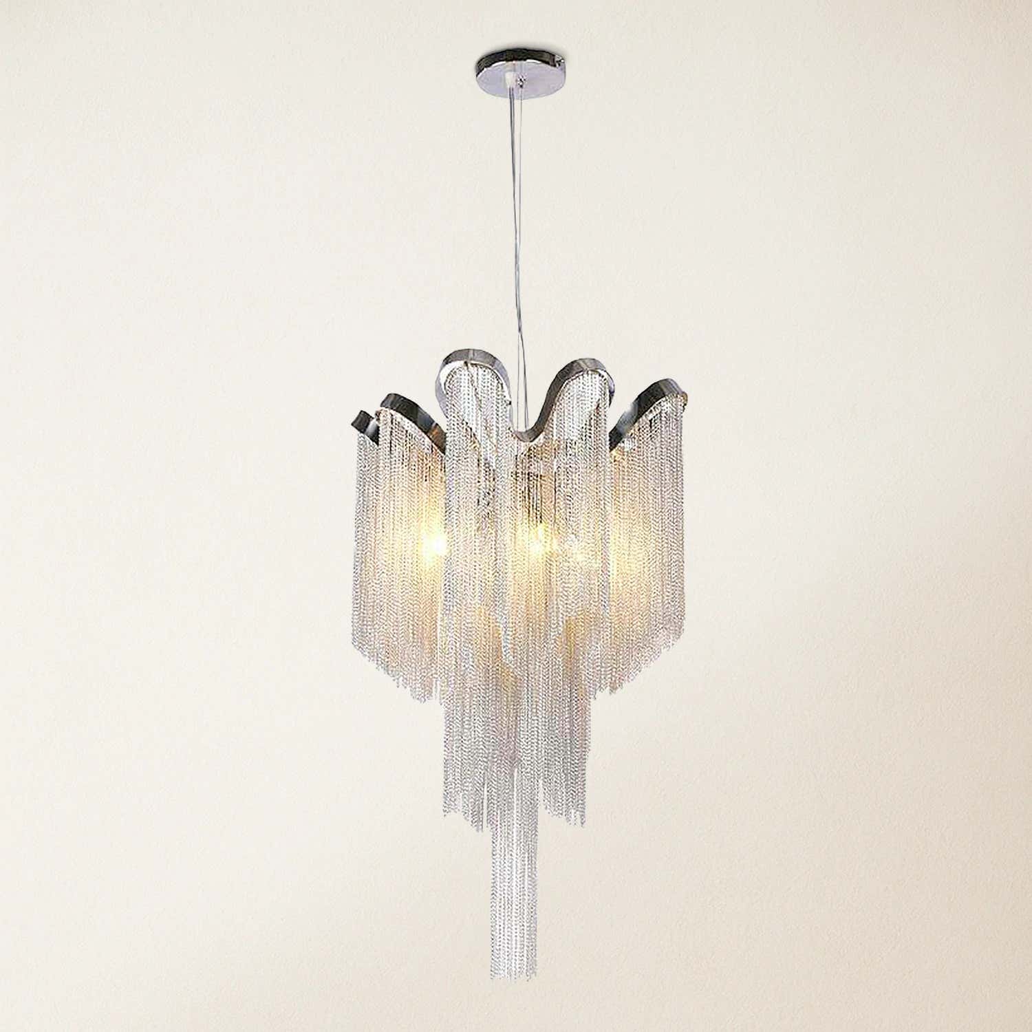 Teresa Cadena Chain Tassel Ceiling Light Fixture  41cm D