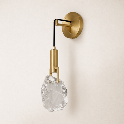 Irregular Crystal Shad Wall Sconce H28cm