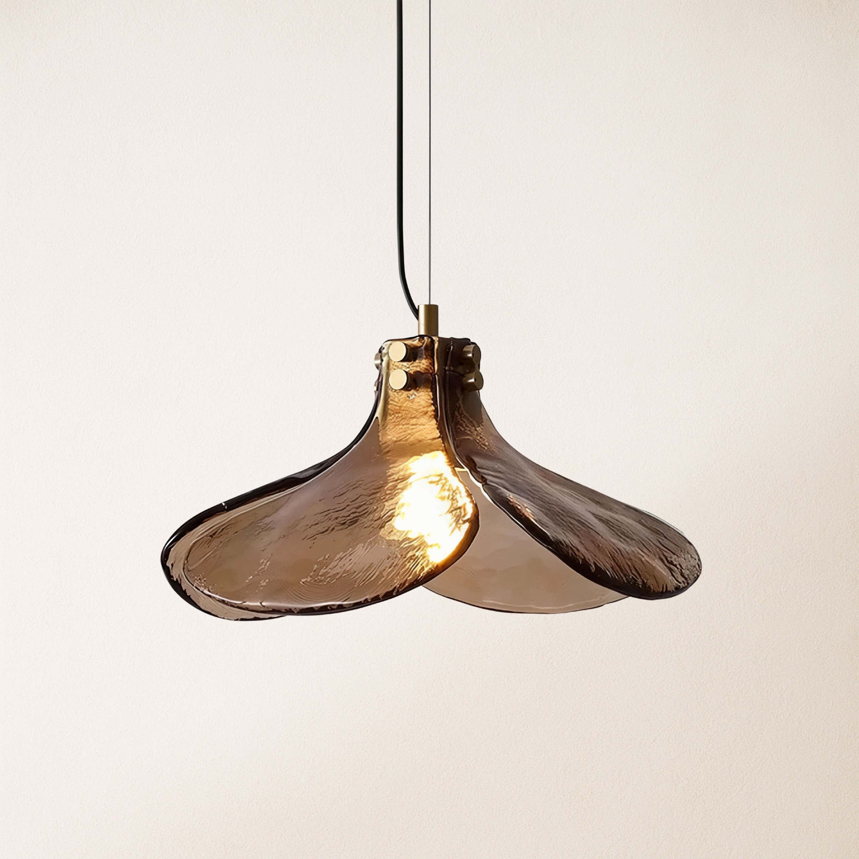 Eora Amber Glass Pendant Light