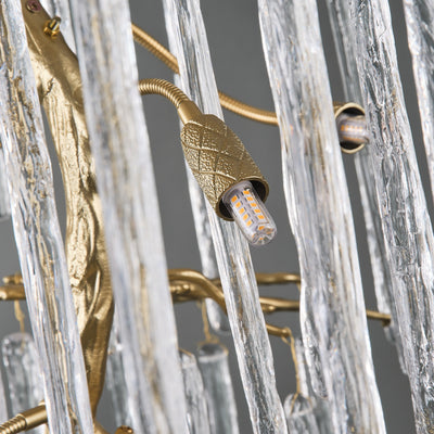 Ice Strip Modern Crystal Tree Branch Staircase Chandelier 240cm