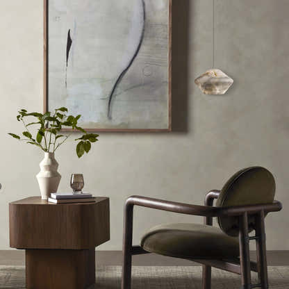 Dadaly Alabaster Popular Small Art Pendant Light 26cm W