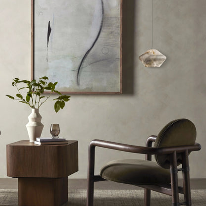 Dadaly Alabaster Popular Small Art Pendant Light 26cm W