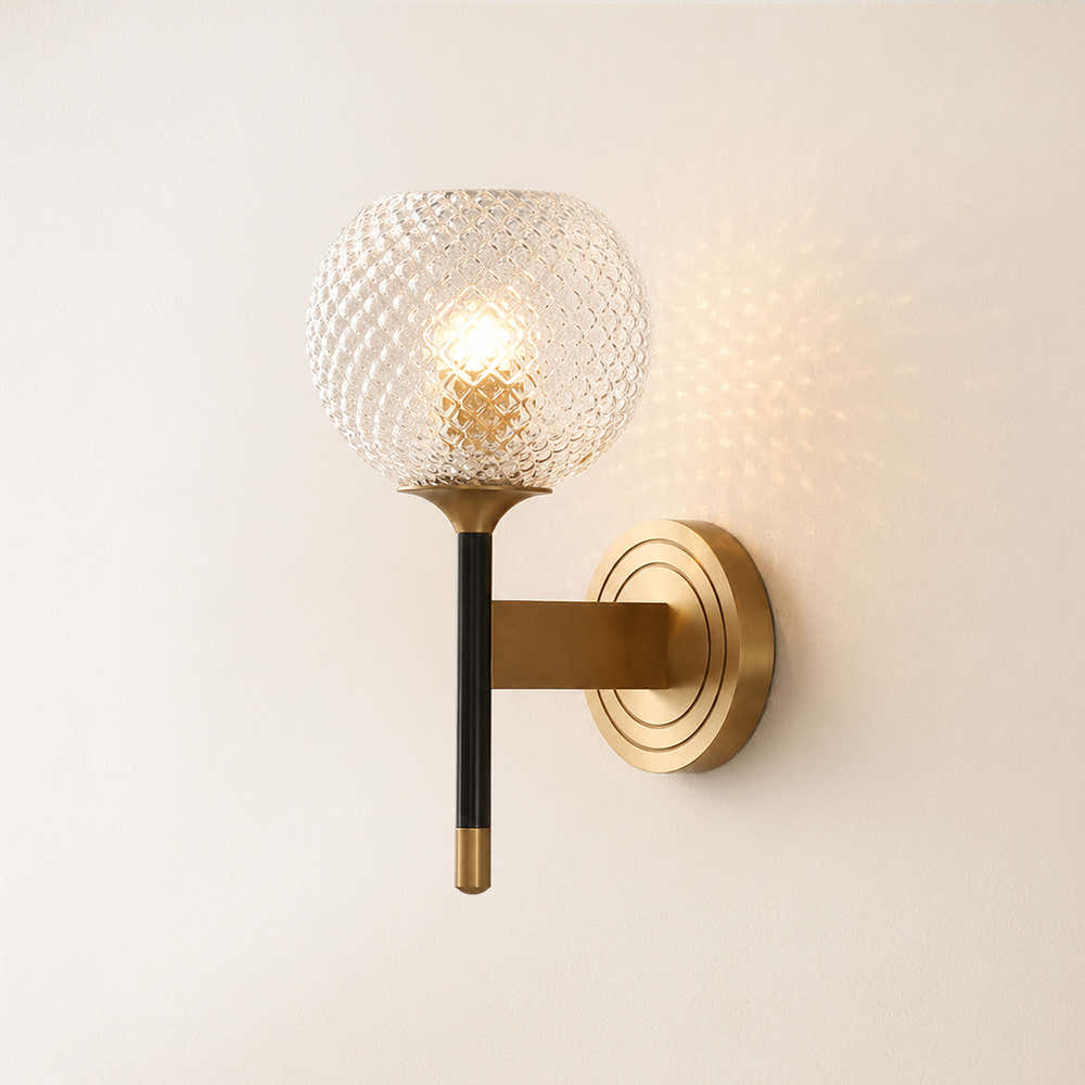 Telara Lattice Glass Wall Sconce
