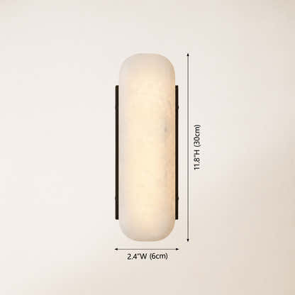 Valora Alabaster Capsule Wall Sconce