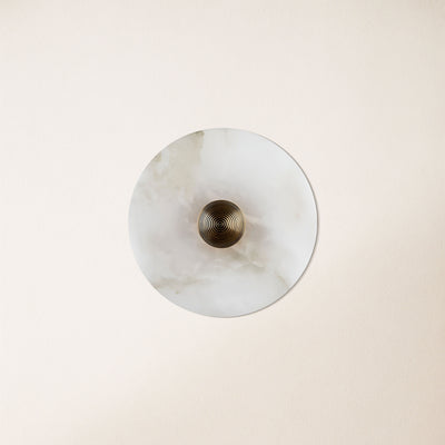 Miles Alabaster Wall Lamp 30cm D