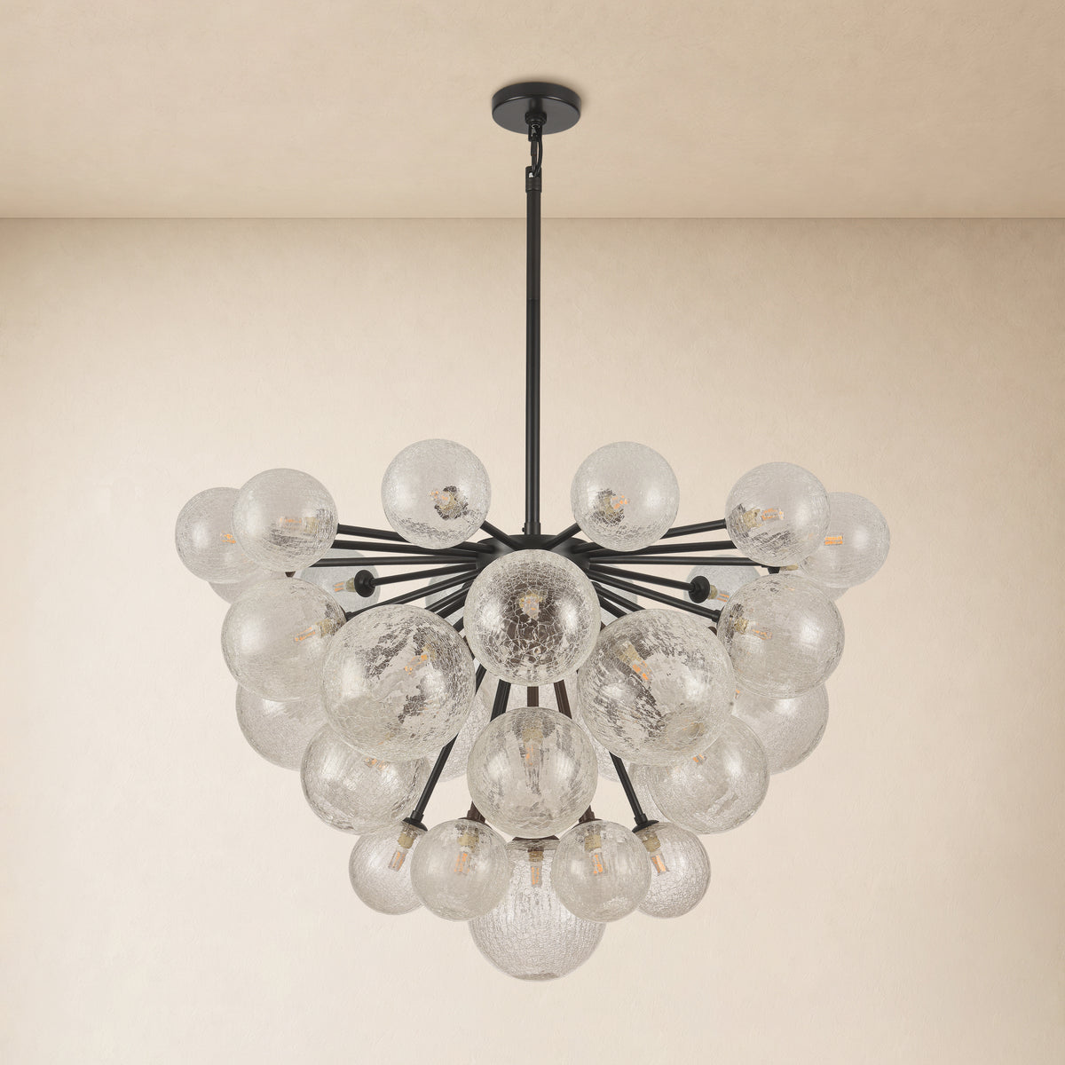 Elowen Glass Globe Cluster Chandelier 35.8"D 