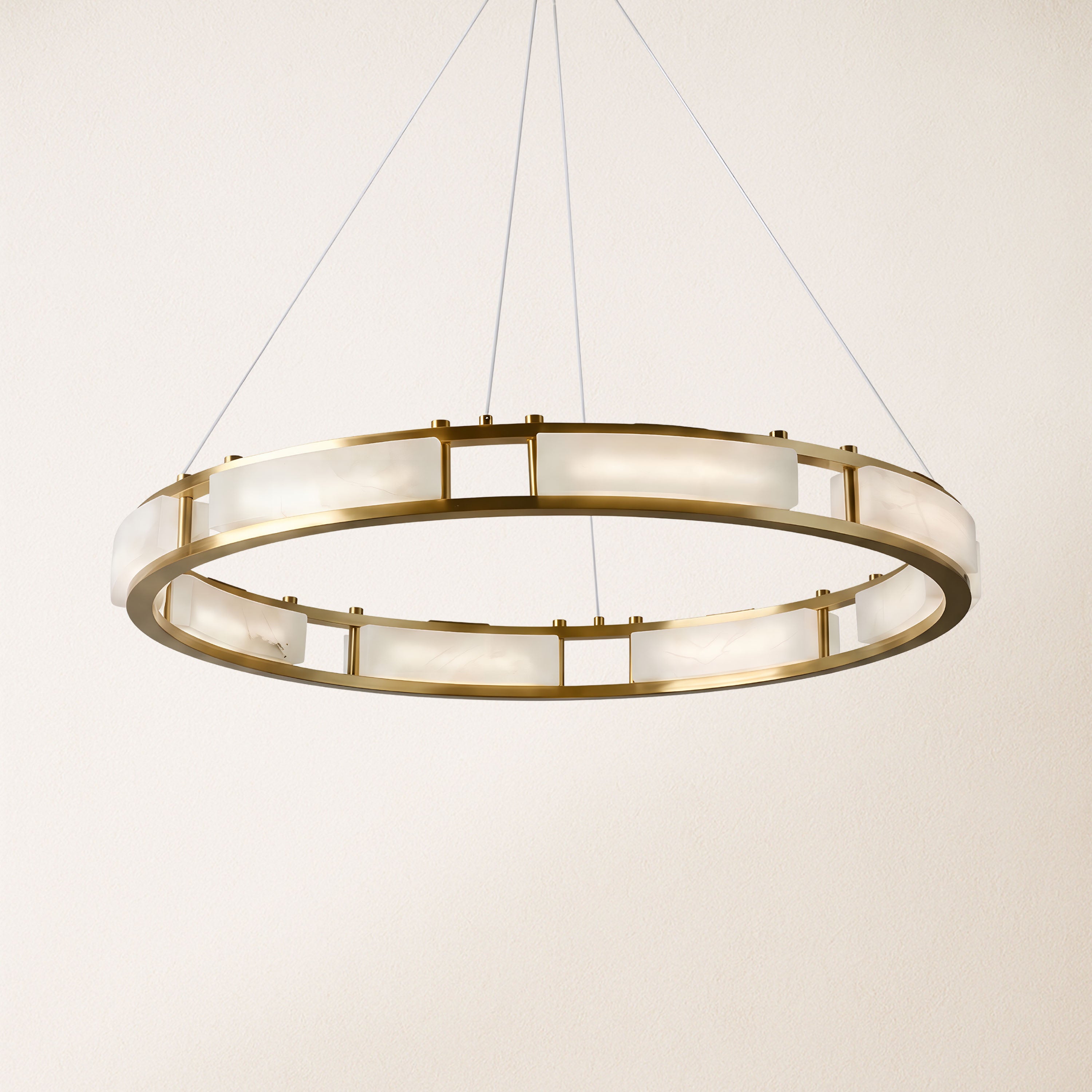 Serenique Qatar Alabaster Round Chandelier