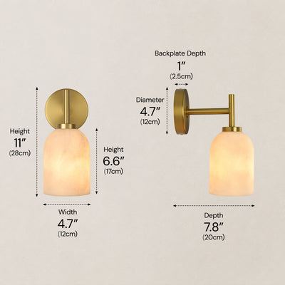 Serevina Resin Dome Wall Sconce 11"H 