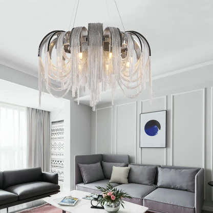 Teresa Cadena Chain Tassel Modern Chandelier