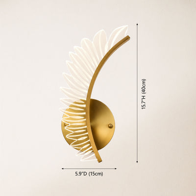 Pennata Acrylic Wing Wall Sconce