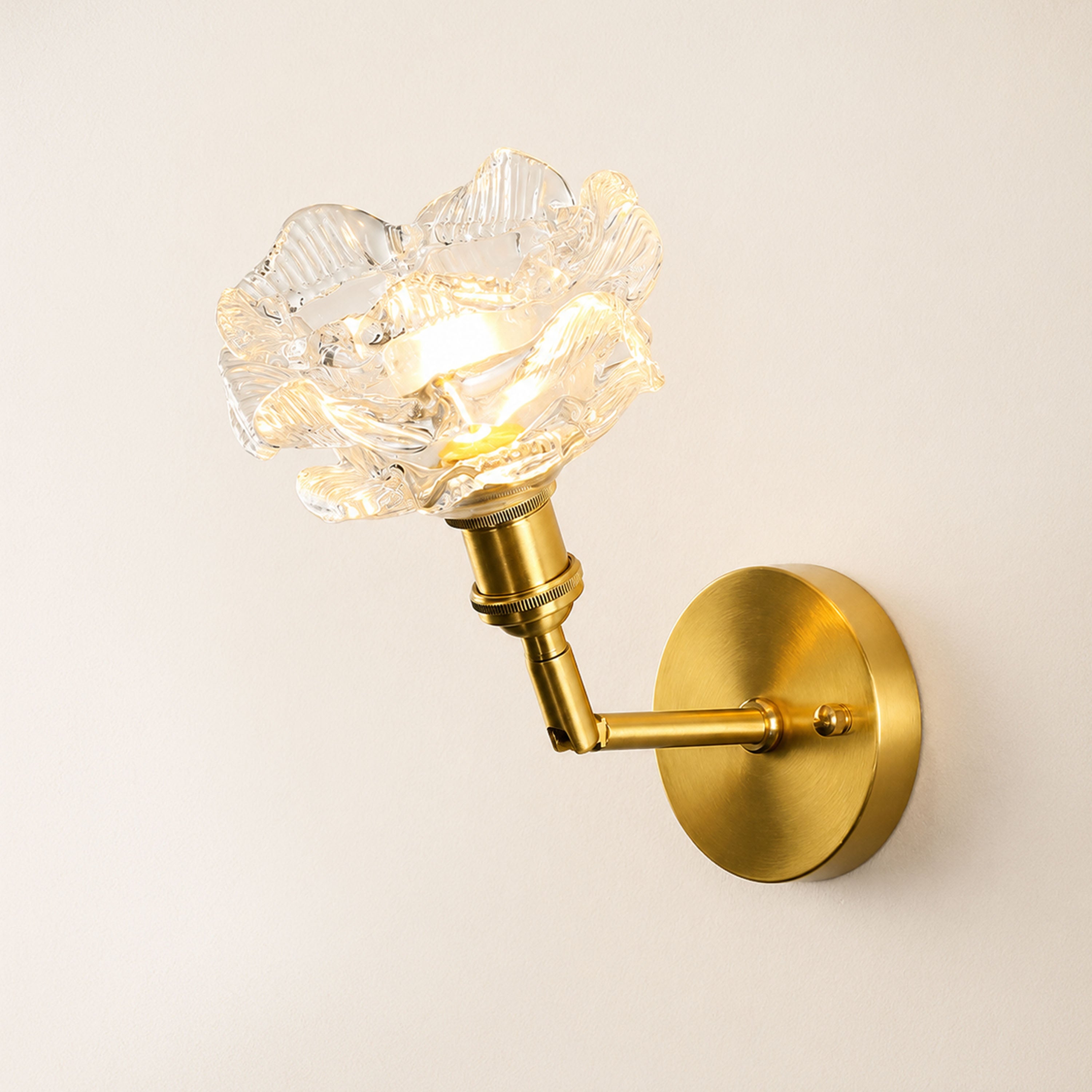 Floria Glass Adjustable Wall Sconce