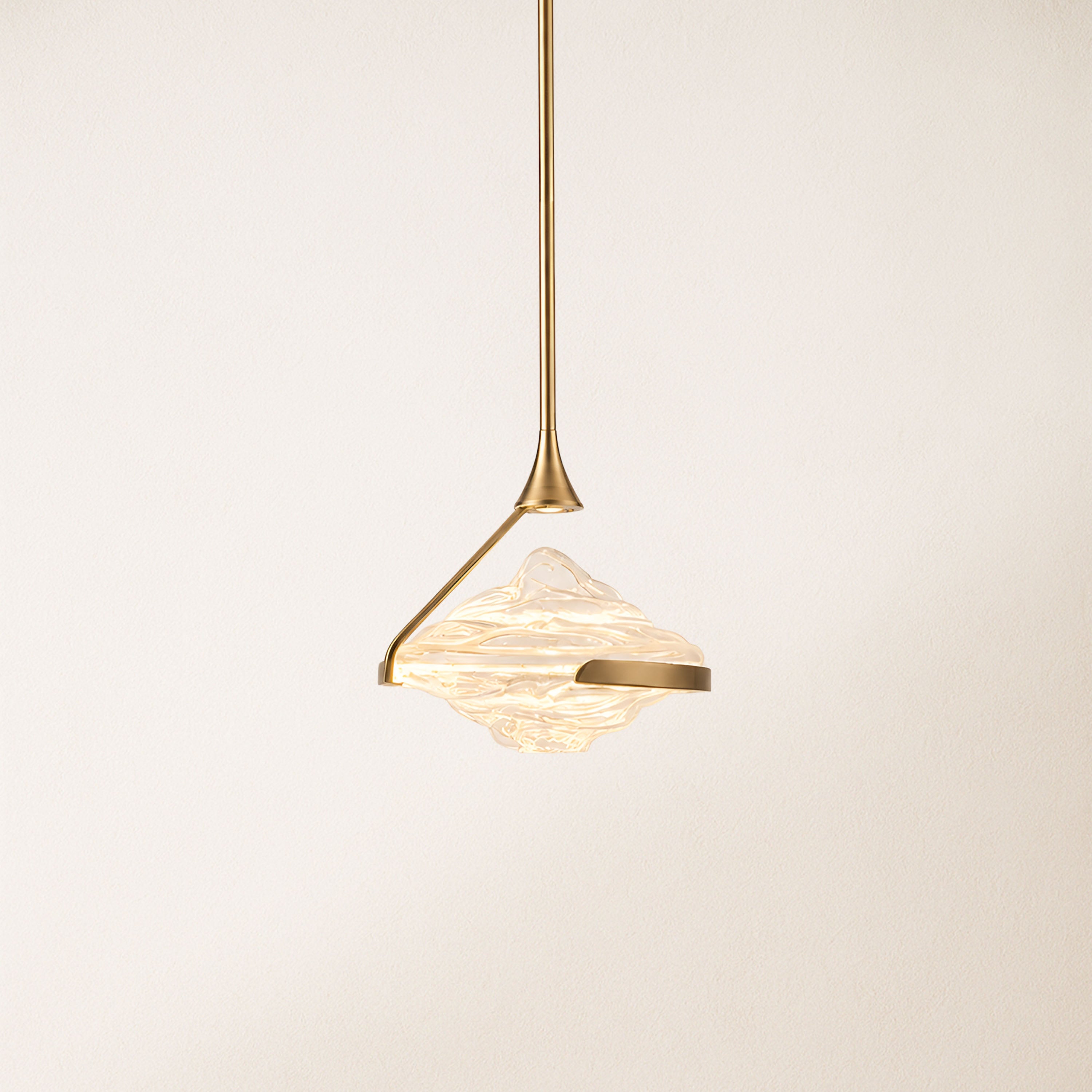 Rivelia Glass Wavy Pendant Light