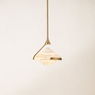 Rivelia Glass Wavy Pendant Light