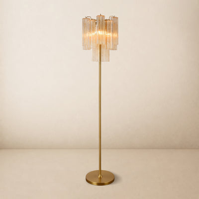 Lumeris Glass Tiered Floor Lamp 13.7"D 