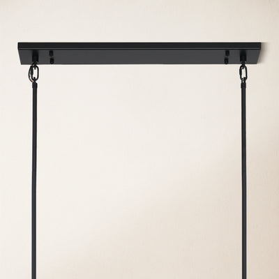Vellum Rectangular Chandelier 68"W