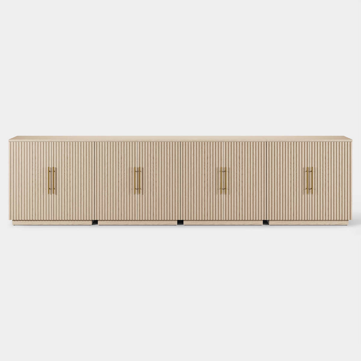 Holt 126″ Solid Oak Console(Set of 4)