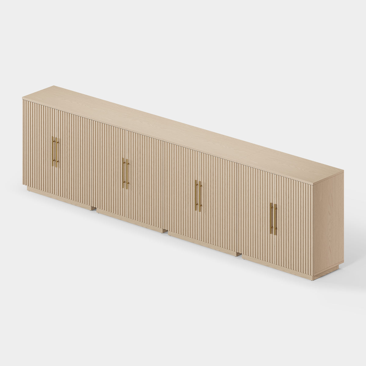 Holt 126″ Solid Oak Console(Set of 4)