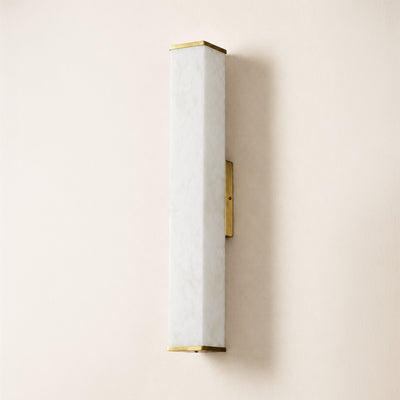 Valoria Alabaster Rectangular Wall Sconce