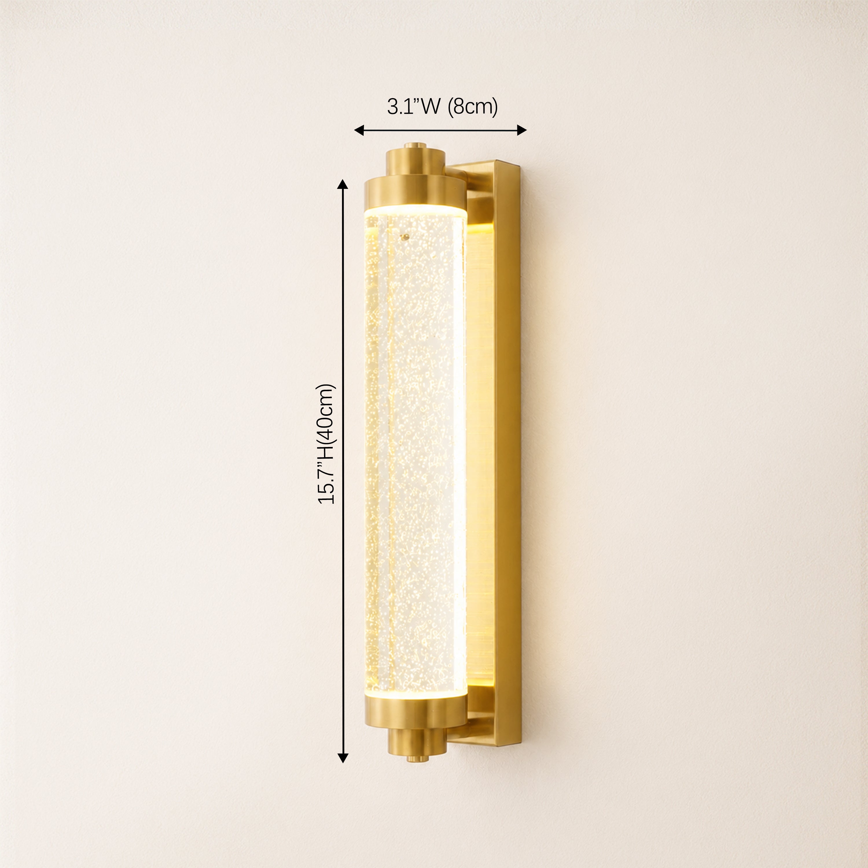 Lumira Crystal Bubble Wall Sconce