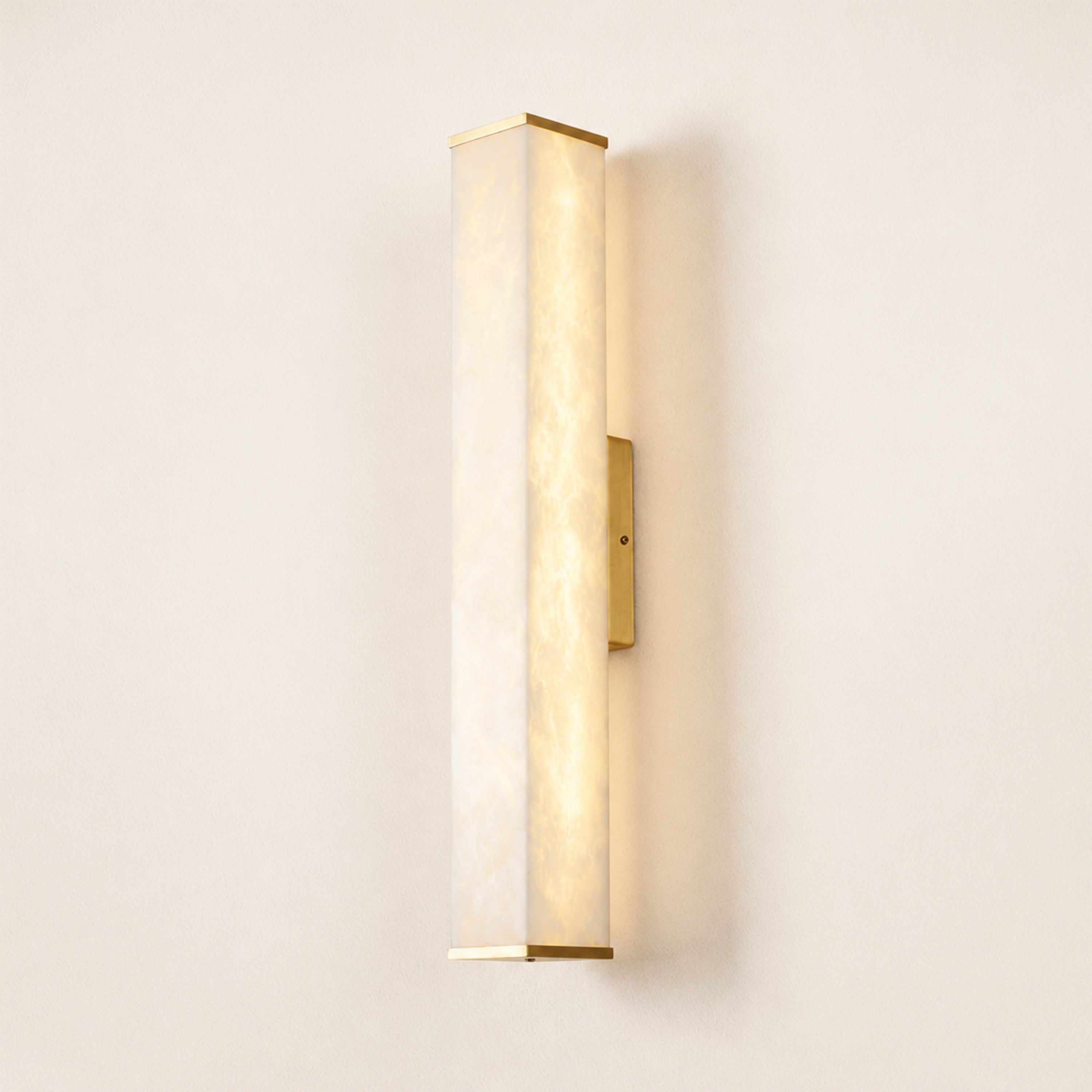 Valoria Alabaster Rectangular Wall Sconce