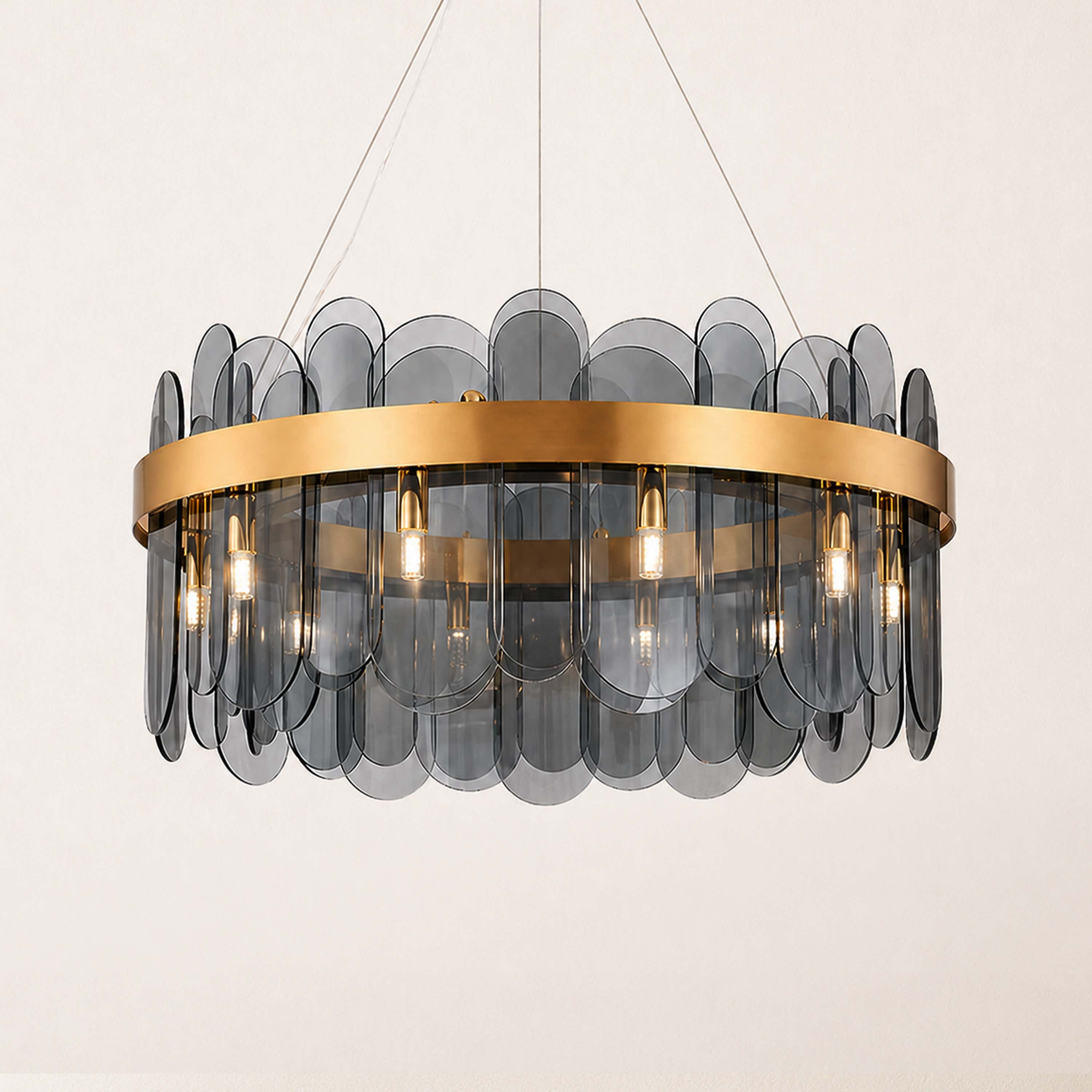 Prismora Glass Round Chandelier