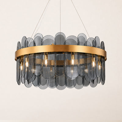 Prismora Glass Round Chandelier