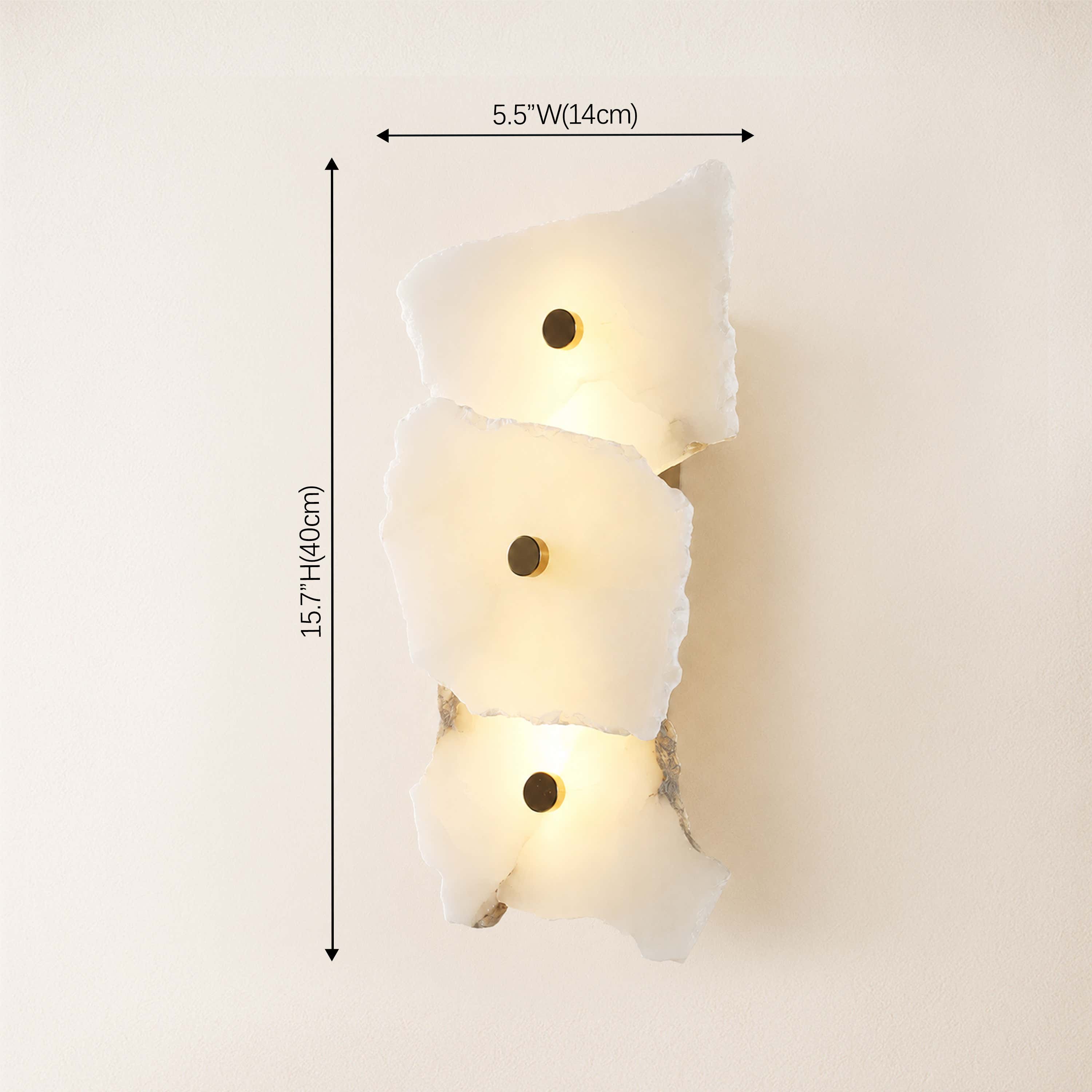 Arscelia Alabaster Linear Wall Sconce