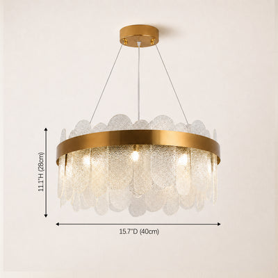 Prismora Glass Round Chandelier