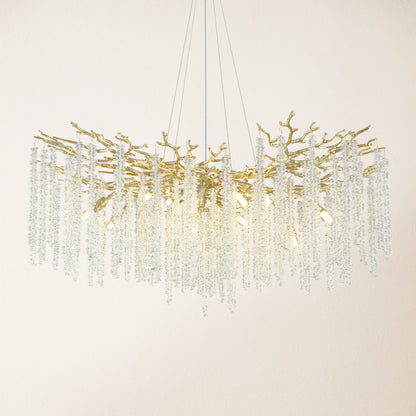 Snow Tree Branch Crystal Chandelier 102cm D