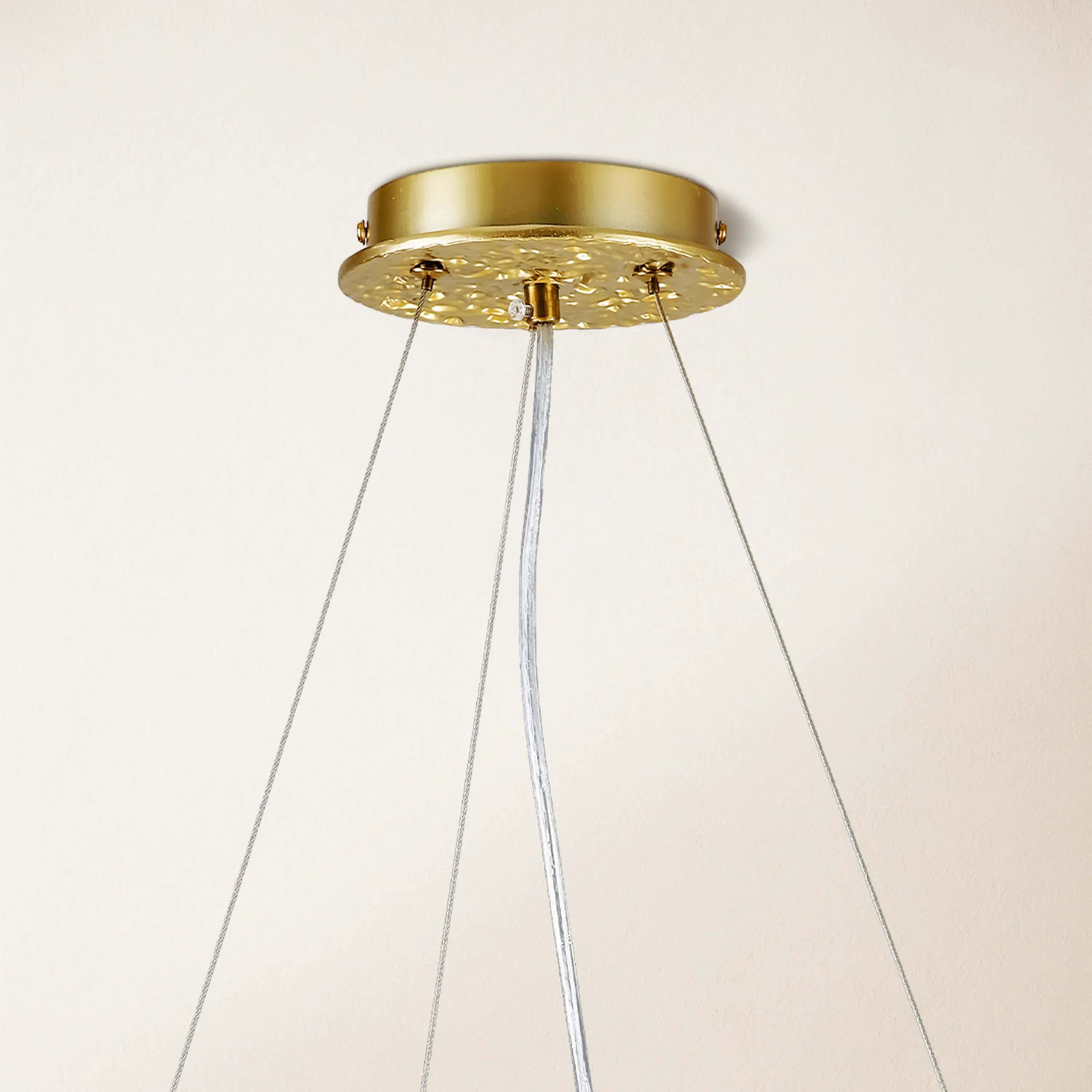 Lustre Branches Crystal Round Chandelier for All Rooms 102cm