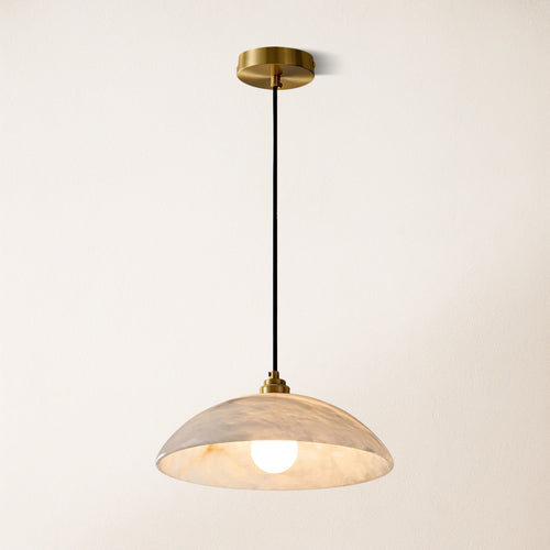 Dadaly Alabaster Modern Small Art Pendant 30.5cmD