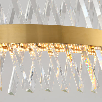 Vetro Prism Crystal Rectangular Chandelier 102cm L