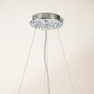 Lustre Branches Crystal Round Chandelier for All Rooms 102cm