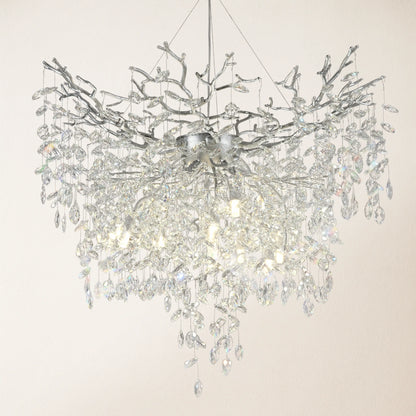 Frostleaf Crystal Grand Cascade Branches Chandelier 102cm D