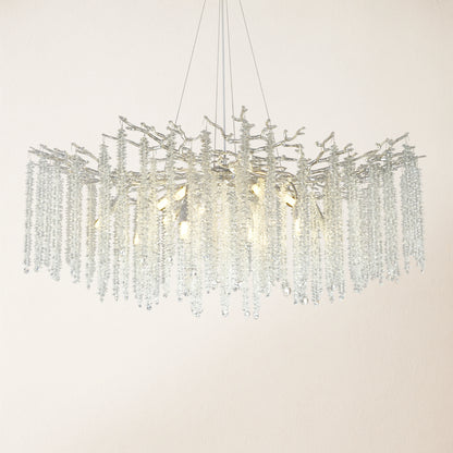 Snow Tree Branch Crystal Chandelier 102cm D
