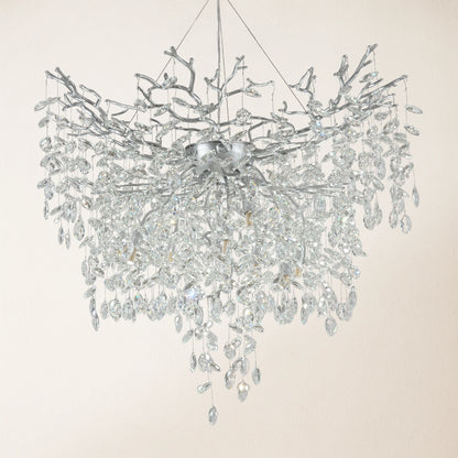 Frostleaf Crystal Grand Cascade Branches Chandelier 102cm D